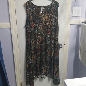 Euc shark bite hem dress.